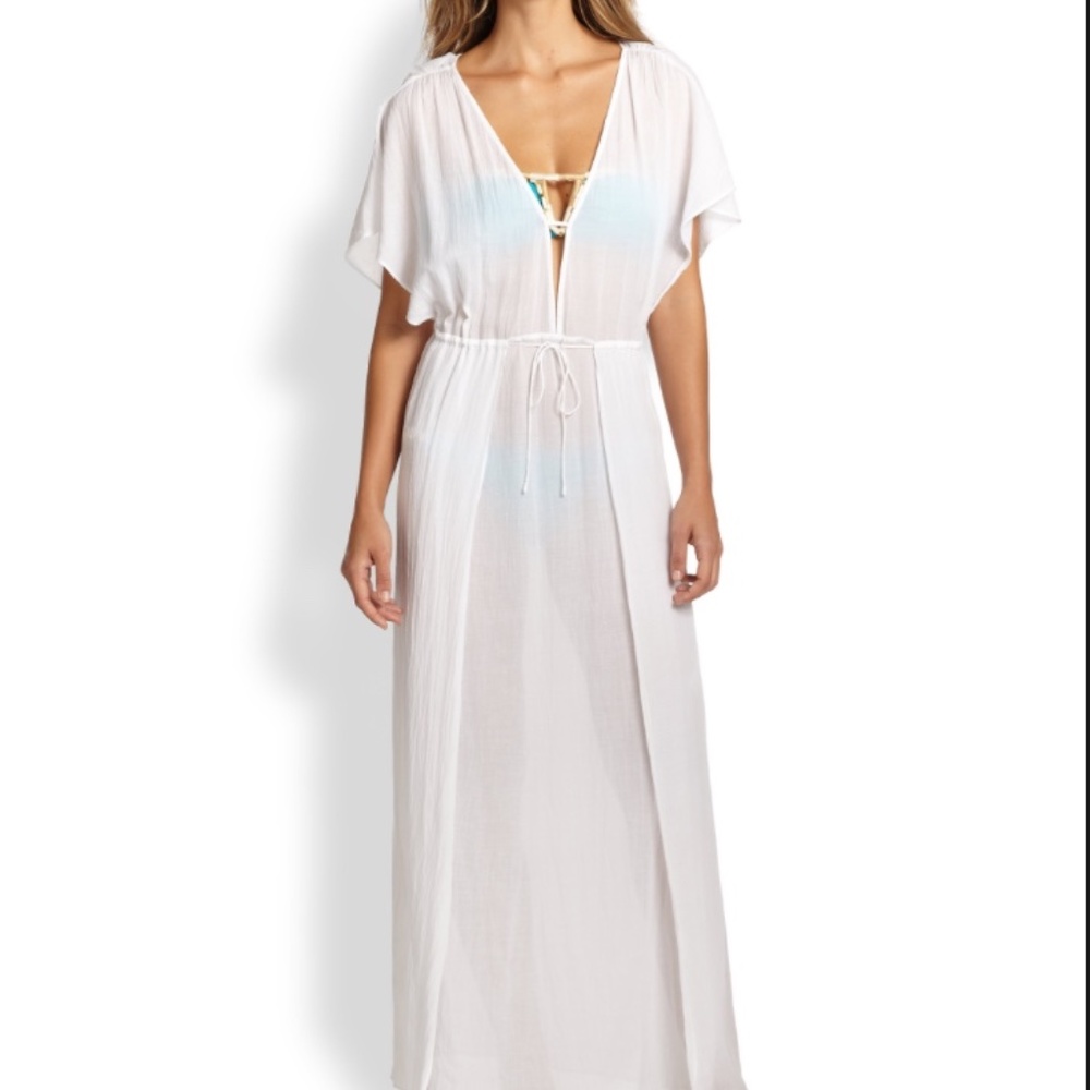Vix by Paula Hermanny dress caftan swim Cover size medium NWOT